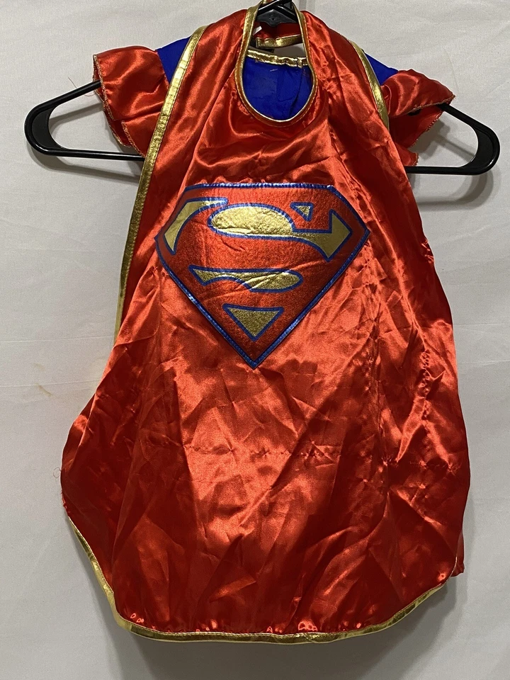 Marvel Rubies Supergirl Costume Halloween Cos play Extra Small W/ Cape & Belt - Image 2 of 4