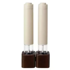 RÉCOLTE RMM-1 ELECTRIC SALT PEPPER MILL MINI CREAM WHITE RECOLTE JAPAN NEW