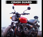 "CRASH GUARD WITH SLIDER, BLACK" FIT FOR ROYAL ENFIELD HUNTER 350