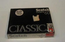 NOS  SCOTCH CLASSIC C-60  IN CASSETTE BOX  BLANK CASSETTE TAPE