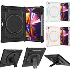 For iPad 11th 10th 9th 8th 7th 6th 5th Generation Kids Roating Stand Case Cover