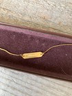 Vintage "Rhonda" 6.75" Name Plate Bracelet Gold Plated