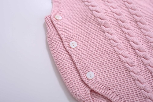 Baby Girl Jumpsuits White Shirt Pink Sweater Rompers Infant Party Clothing Set - Picture 7 of 10