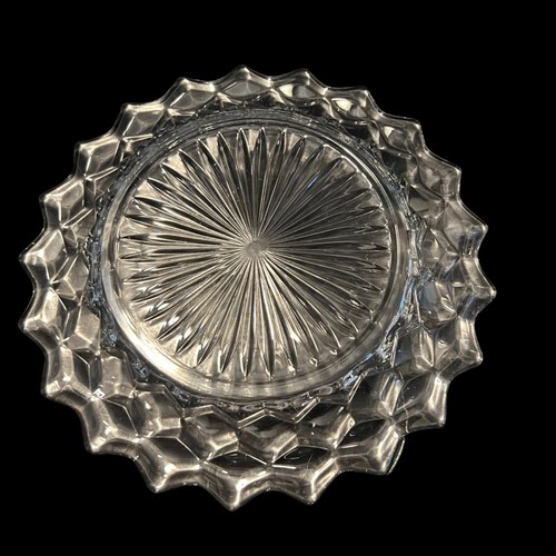 Vintage Fostoria American Clear Glass Dinner Plate - Picture 4 of 4