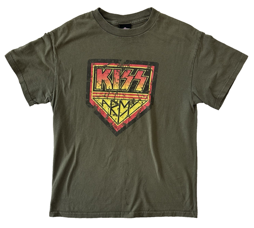T-shirt Kiss Army Premium Sérigraphié Métal - Taille L - Coton - Neuf Sans étiquettes
