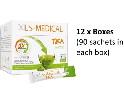 XLS MEDICAL XLS Medic Tea Reduce Calorie Intake (12x Boxes) 90 Sachets 360 Day Supply AUG22