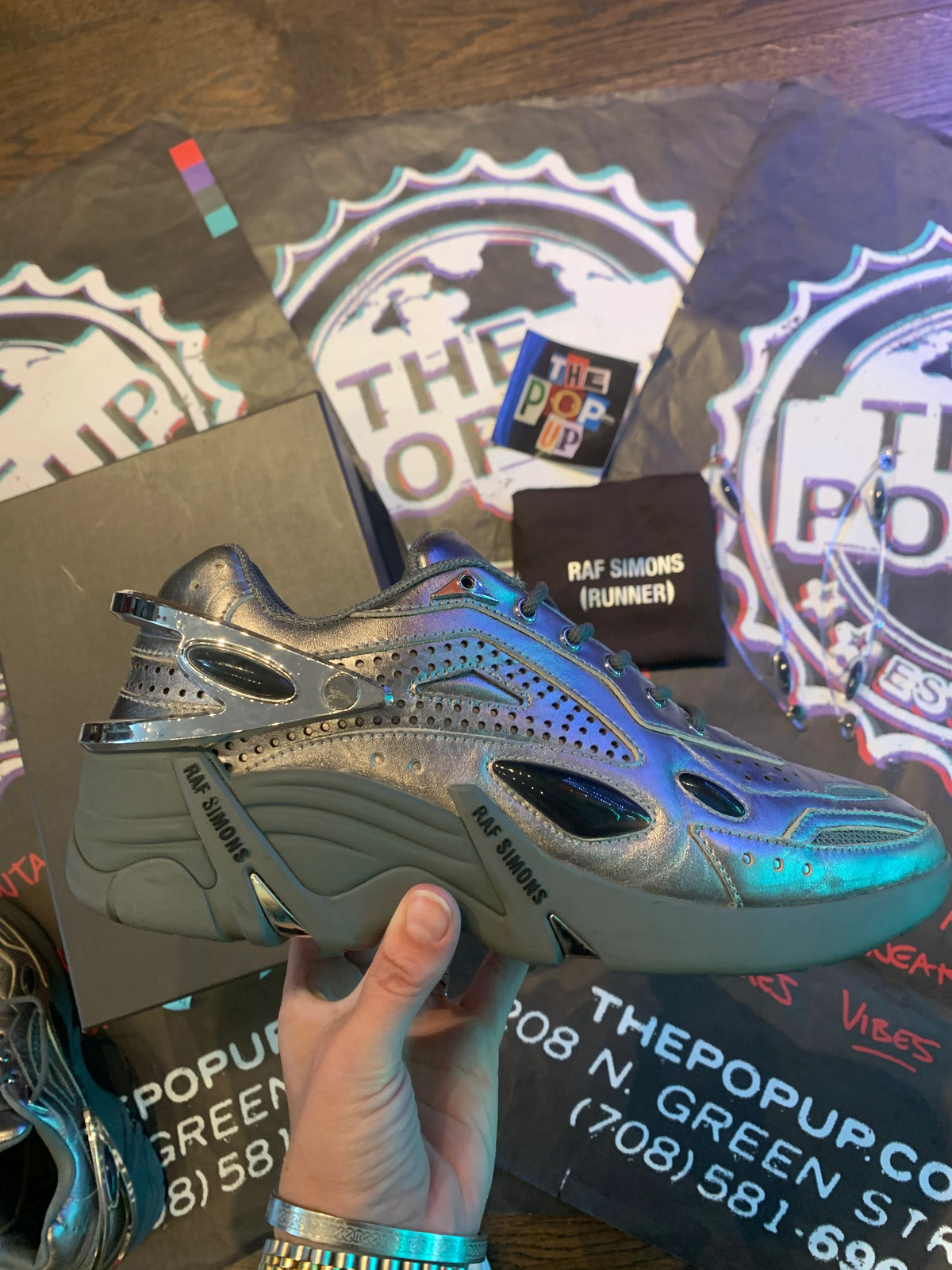 Raf Simons SS21 'Cyclone' Runner Silver Gem