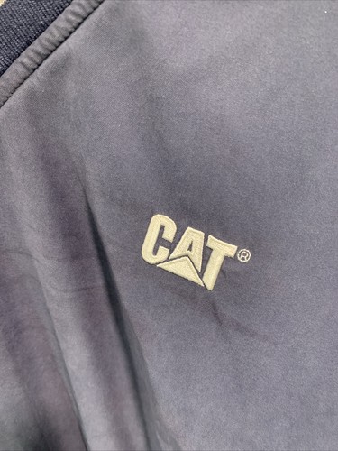 Men's LG Large Devon & Jones Blue Windbreaker Pullover Windbreaker Jacket CAT - Picture 2 of 5