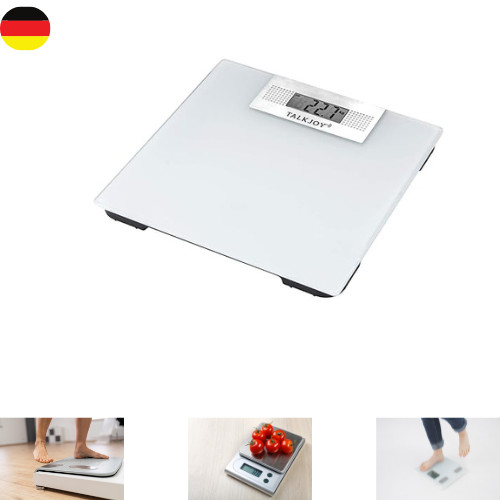 PROFI Sprechende Waage Digitale Personenwaage Körperwaage Mit Sprachausgabe Für