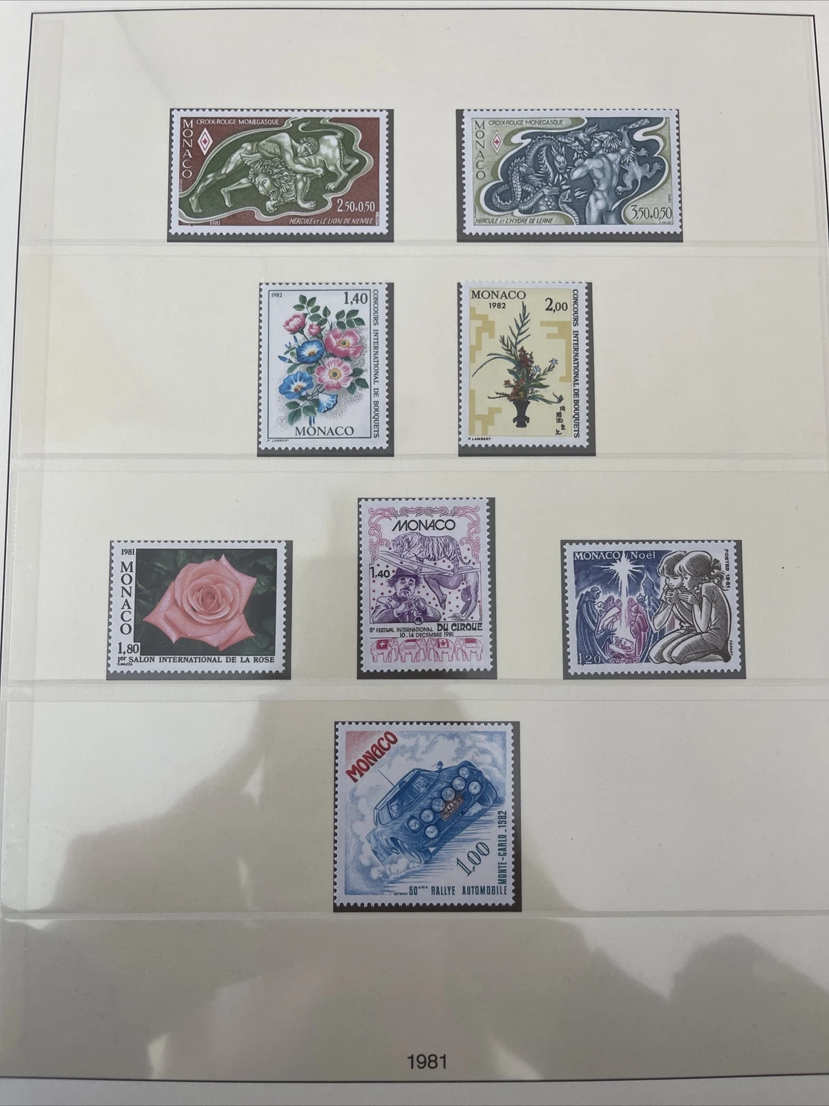 Timbres Monaco Neuf Lindner No.186 1981 Page 99