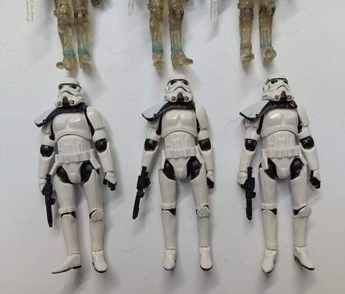 lot of 6 Hasbro Star Wars Shadow Stormtrooper Troopers figure w gun 3.75" #N1 - Picture 5 of 10