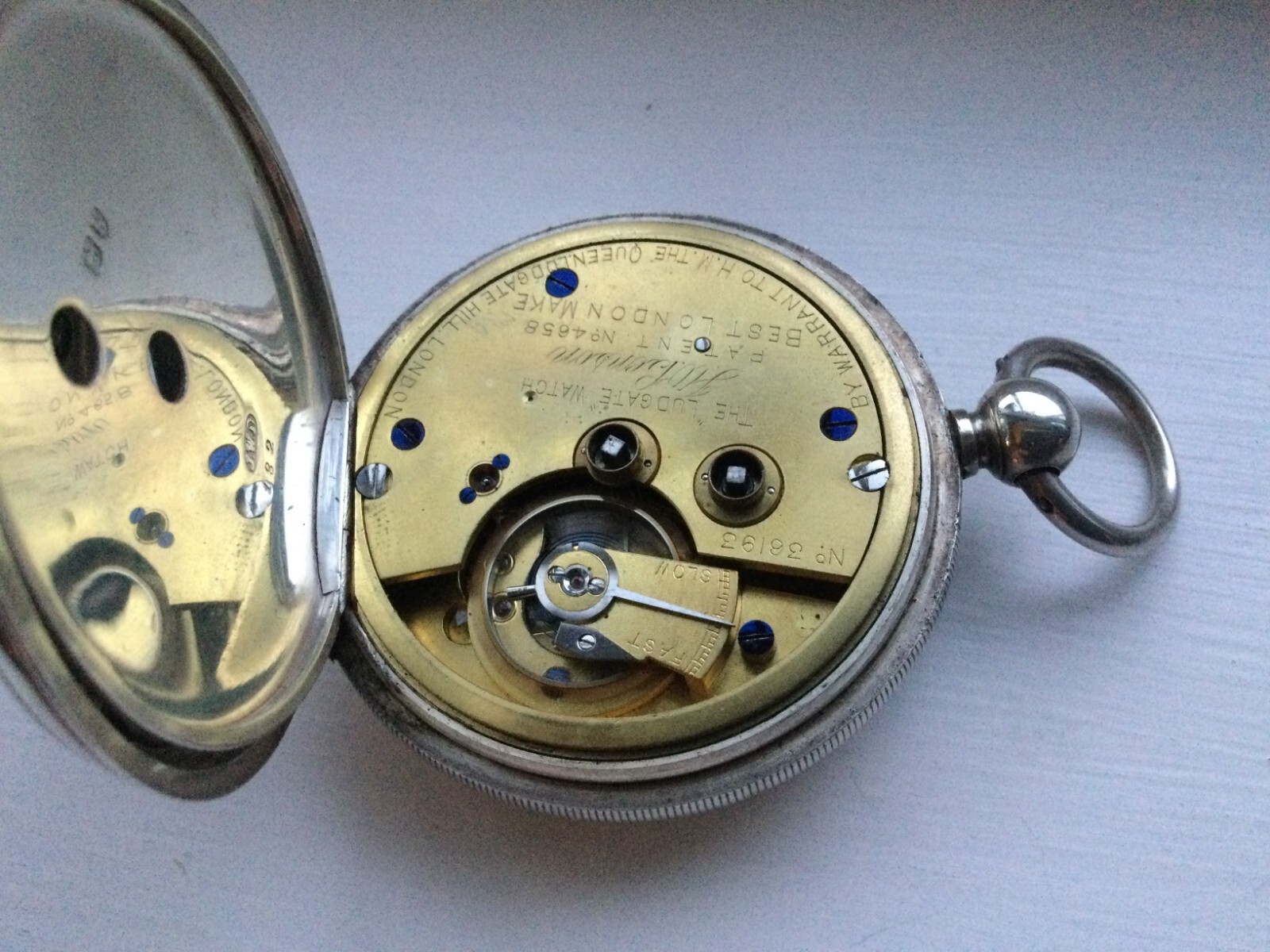 Antique JW Benson "Ludgate" silver pocket watch eBay