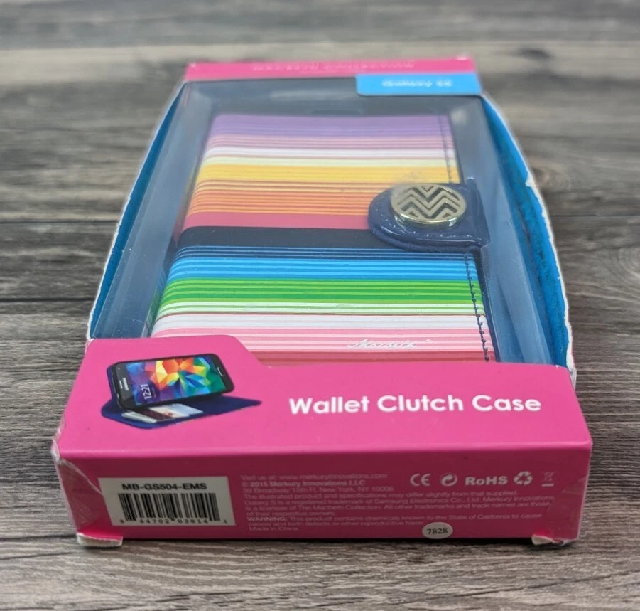 Macbeth Collection Wallet Clutch Case for Samsung Galaxy S5 Emma Stripe - Image 2 of 4