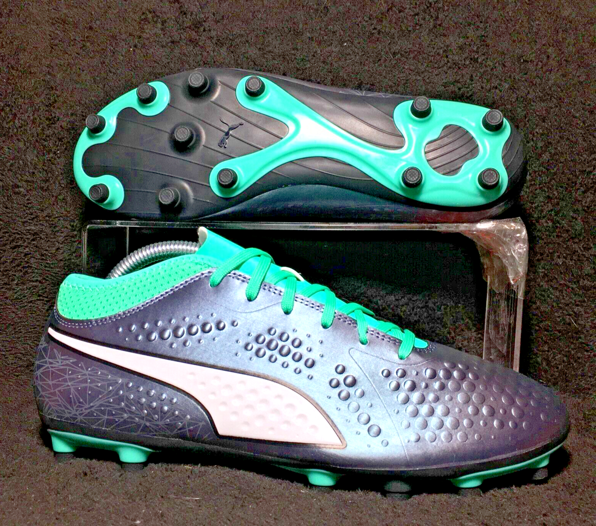 Puma Ultra IL FG PRO Soccer Cleats Grey Green Silver 10 11 US  79$