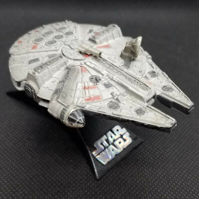 Star Wars Titanium Series Battle Ravaged Millennium Falcon Micro Machines Loose | eBay