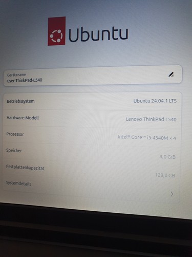 Laptop Lenovo ThinkPad L540, Intel i5 vPro, 8 GB RAM, 128 GB SSD, Linux Ubuntu - Bild 4 von 15