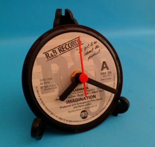 Vinyl Record CLOCKS Side Table Desk Top Upcycled Vinyl Record Hit Singles LIST H - Picture 248 of 304