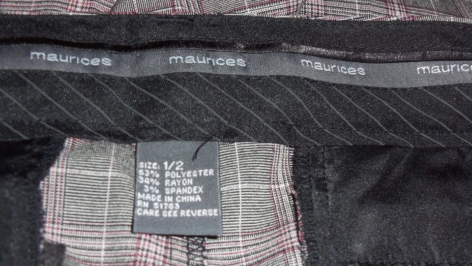 EXCELENTE MUJER/JUNIORS VESTIDO SHORTS A CUADROS MAURICES TALLA 1/2 Foto 3 de 3