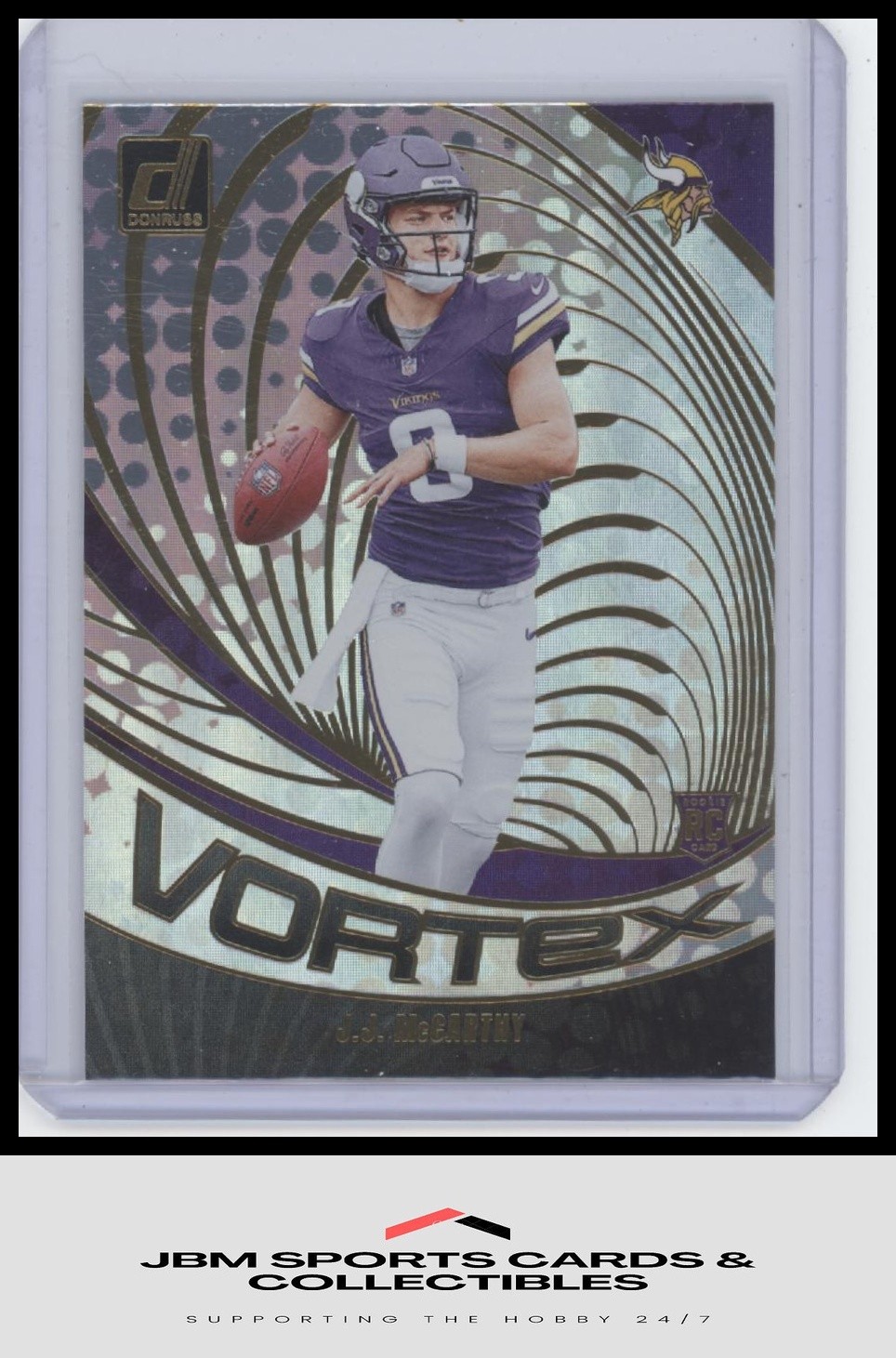 2024 Donruss #VOR-JMC J.J. McCarthy Vortex RC