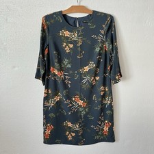 Banana Republic Womens 6 Sheath Dress Floral 3/4 Sleeve Lined Career