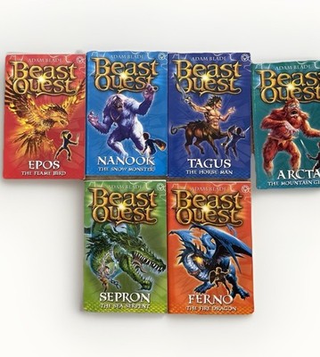 Beast Quest Lot of 6 - 1 6 Complete Series 1 Adam Blade PB Ferno Sepron Arcta
