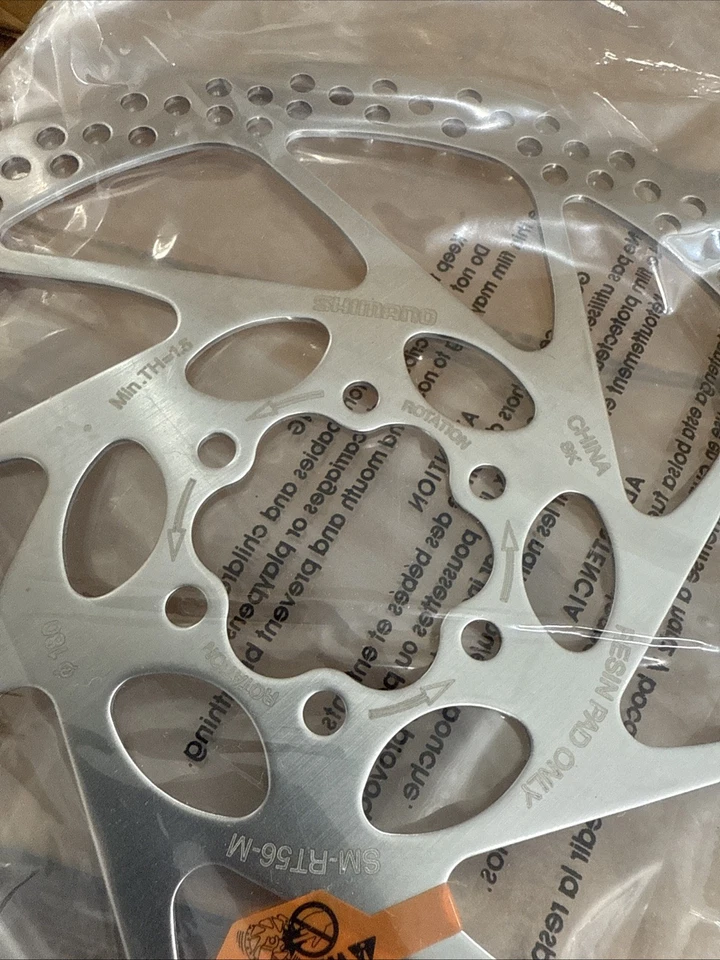 Shimano Deore SM-RT56-M Disc Brake Rotor 6-Bolts Bike, W/ Hardware (OEM) *NEW* - Image 2 of 2