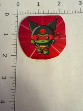 Handmade MAGNET: TMNT Hello Kitty McDonald's mash up Raph Ninja Turtles
