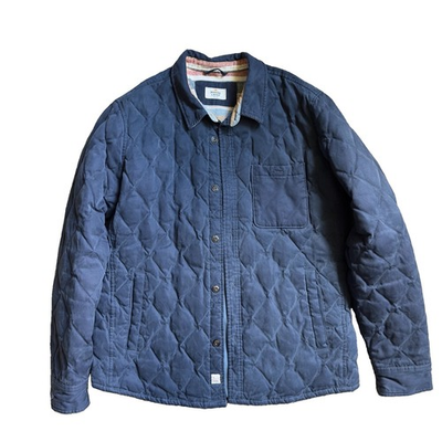 #ad #ad Marine Layer Men’s Navy Quilted Shirt Jacket Size Medium Button Front Chore $55.00