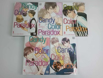 Lot of 5 Candy Color Paradox Series Adult Manga Vol 1-5 Yaoi Almost Complete set