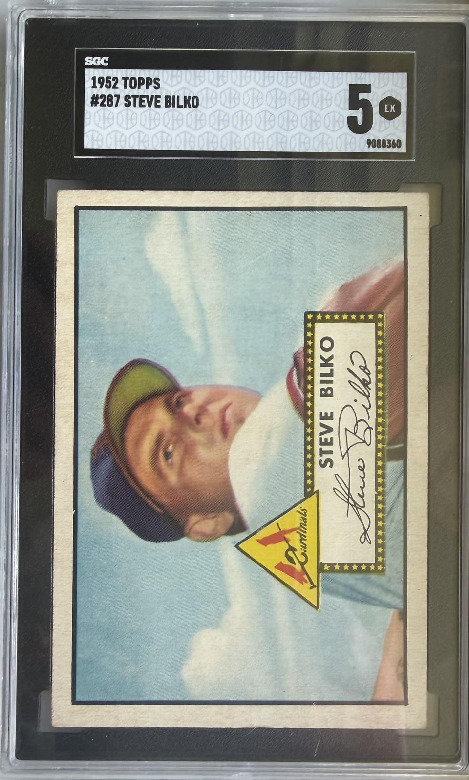 1952 Topps Set Break Semi High #287 Steve Bilko SP - SGC 5 (EX)