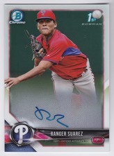 2018 Bowman Chrome Ranger Suarez Prospect Auto #CPA-RS Phillies Red Sox