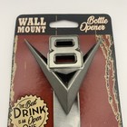 Wall Mount Bottle Opener V-8 Design V8 Great For Your Garage or Man Cave New — photo 5