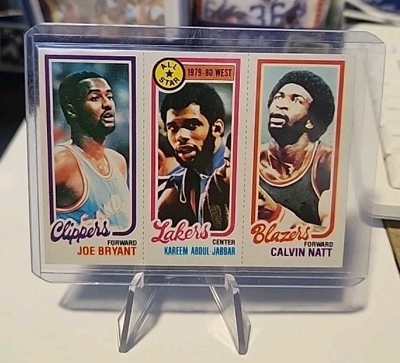 1980-81 Topps-Kareem Abdul-Jabbar- Calvin Natt-Joe Bryant #200-8-217 (RC) NM/MT
