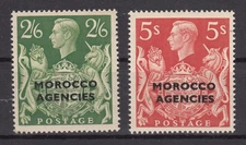 SN26440/ MOROCCO BRITISH OFFICE – KGVI – SG # 92 / 93 MINT MNH