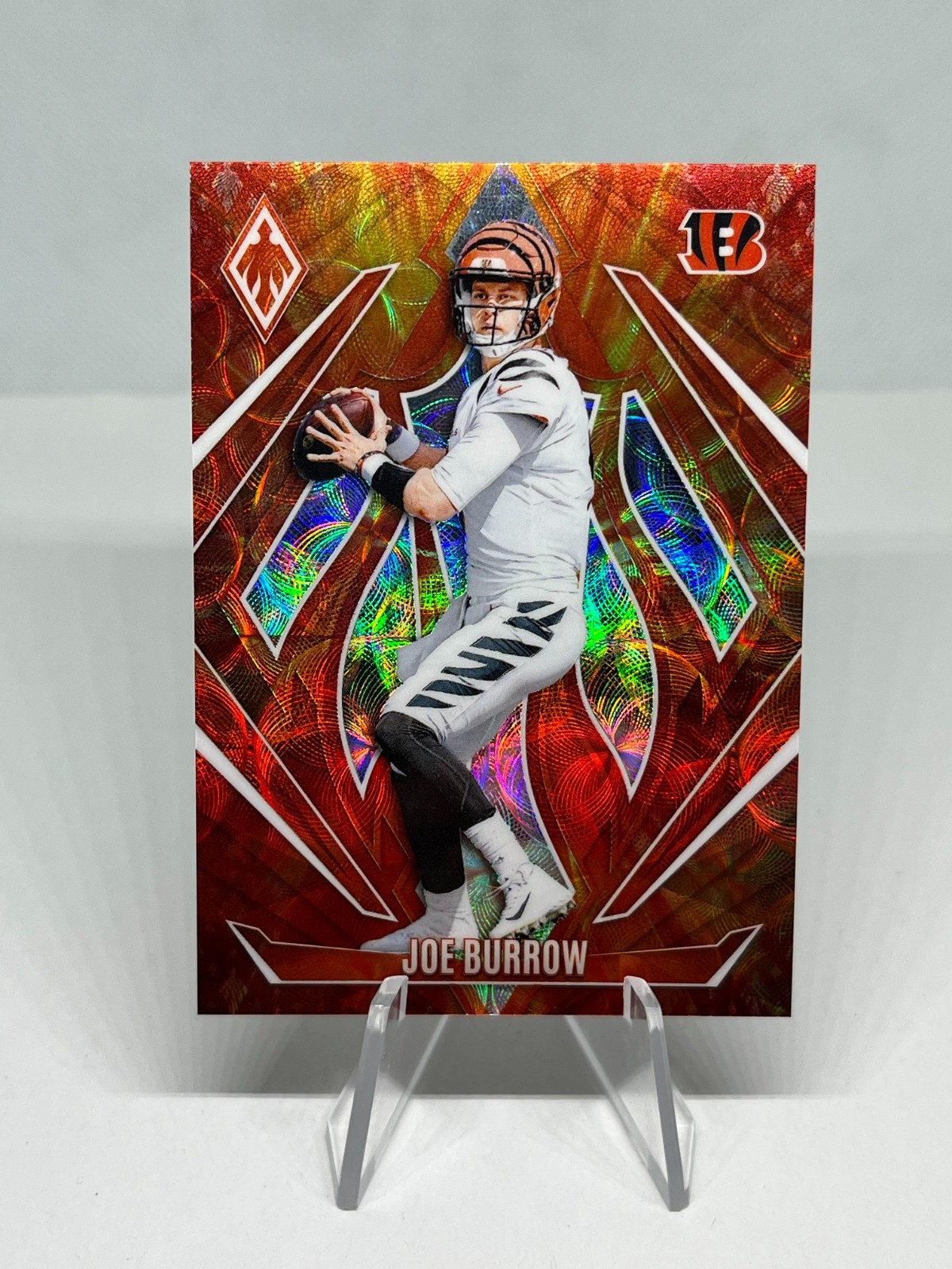 Joe Burrow 2024 Panini Phoenix #80 Fire Burst /350 Bengals Card