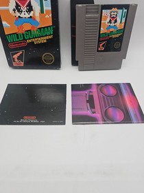 WILD GUNMAN - Nintendo nes - Complete in box CIB - AMAZING CONDITION