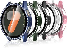5 Pack Bling Crystal Case Compatible with Samsung Galaxy Watch 7 40mm