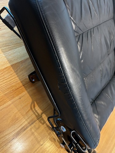 03-10 PORSCHE CAYENNE BLACK DRIVER SEAT LOWER LEATHER/ FOAM/ SEAT CUSHION - Picture 8 of 12
