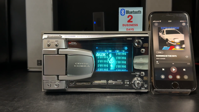 Panasonic CQ-VX5000BB 2DIN Car Audio CD MD Player Added Bluetooth
