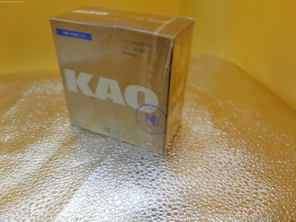 KAO Lote 10 Disquete Ordenador 3.5" IBM PC MF2HD 1993 Alta Densidad Foto 2 de 4