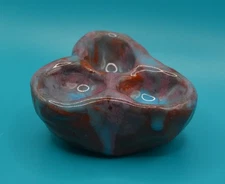 "Heart 4" - Abstract Original Clay Sculpture. Hand made & glazed.