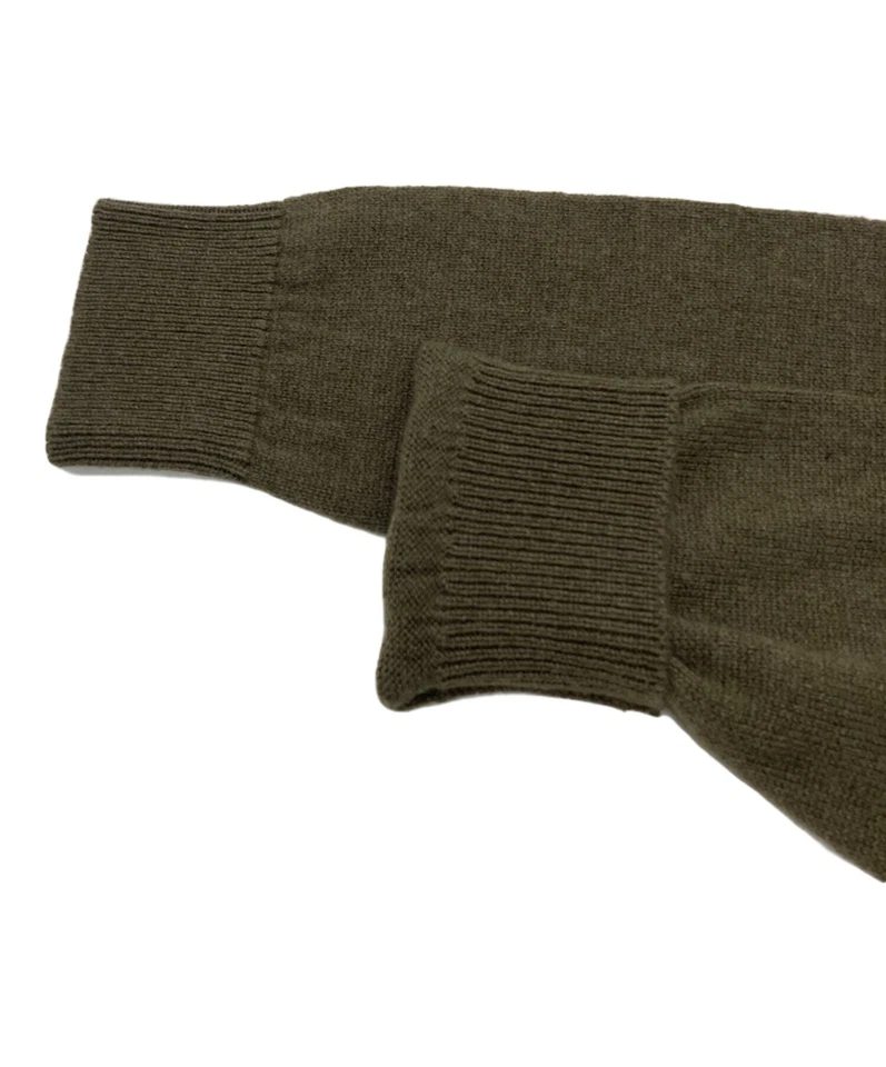 JOHNSTONS OF ELGIN Cashmere crew neck knit Size: M Olive Men - Image 4 of 4