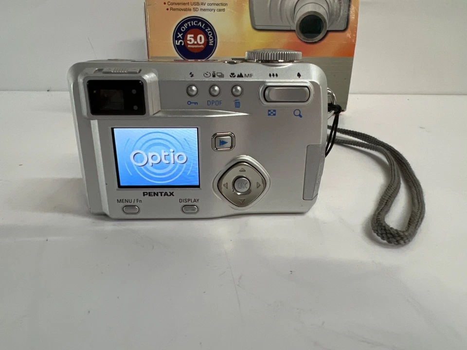 PENTAX Optio555 Digital Camera in box w/ Accessories (Working) - Image 2 of 4