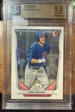 2014 BOWMAN PROSPECTS #BP25 KRIS BRYANT RC ROOKIE CARD CUBS BGS 9.5 GEM MINT. rookie card picture