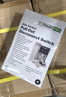 (10 PACK) TRADE PRO - 30 AMP Fusible Disconnect, TP-30AMP (NEW)