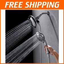 2-  Dual Shower Head System: Rain & Handheld