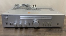 Sony TA-343 Integrated Stereo Amplifier Vintage Silver Made In Japan HiFi Audio