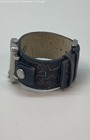 Fossil Silver Tone Designed Leather Band Wristwatch 47.0g — photo 3