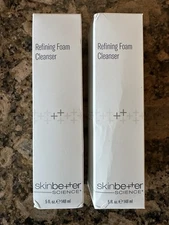 SKINBETTER Science 2 Pack Refining Foam Cleanser 5 oz 148 ML BRAND NIB Fresh