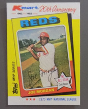 Joe Morgan Cincinnati Reds  K-MART 20th Anniversary 1975 NL MVP